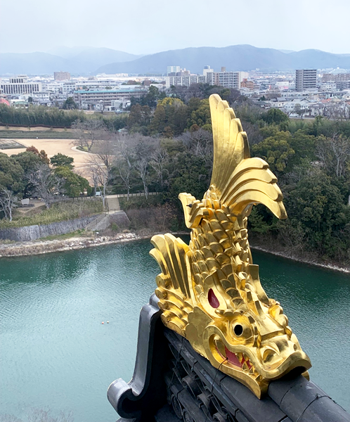金のしゃちほこの画像